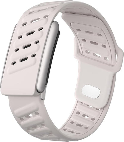 VeveXiao Rugged Comfort Silicone Wristband Compatible with WHOOP 5 | Whoop MG Band, Durable Soft Silicone Sports Loop Replacement Bands for Men Women with Metal Frame Connector