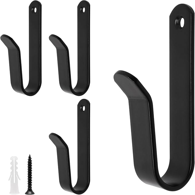 Snowboard Wall Mount, Horizontal Snowboard Hanger Rack Heavy Duty Garage Wall Rack 4pcs