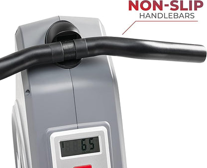 Sunny Health & Fitness Rower w/Long Slide Rail, Cardio Rowing Equipment for Home Gym Training w/LCD Monitor & Device Holder, Optional Free SunnyFit App Bluetooth Connection