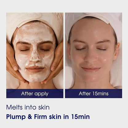 Pier Auge Facial Masks | Douce Aura Face Mask | Overnight Face Mask for Glass Glow Skin -Glowup & Hydrating, Firming and Moisturizing | PDRN Mask| No-Rinse Sleeping Mask 50ml,1.69 fl.oz