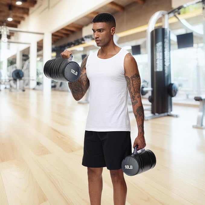 Water Dumbbells, Water Filled Training Dumbbells, Travel Weights Set, Adjustable Weights to 4-30 Lbs/Pair, Portable Gym for Strength Training, Fitness and Shaping