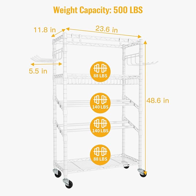 S3 Dumbbells Rack Storage Rack, Portable Home Gym Storage, Yoga Mat Storage, and Weight Rack Organizers for Gym Studio