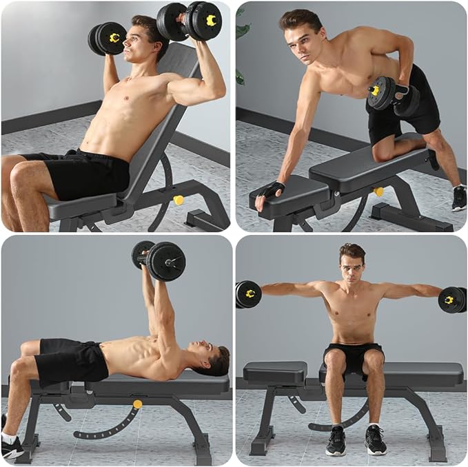 Adjustable Bench, Professional Weight Bench, Incline Flat Decline Sit Up Bench,Dumbbell Stool