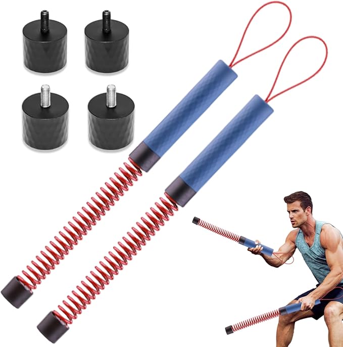 2PCS Ropeless Battle Rope,Adjustable Weight Battle Rope,Battle Ropes for Home Gym, Portable Exercise Ropes for Strength Training and Aerobic Exercise, Core Muscle Training