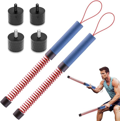 2PCS Ropeless Battle Rope,Adjustable Weight Battle Rope,Battle Ropes for Home Gym, Portable Exercise Ropes for Strength Training and Aerobic Exercise, Core Muscle Training