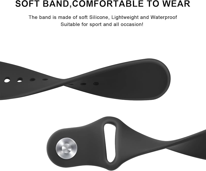 Amzpas Silicone Band for Coros PACE 2/ APEX 42mm/ APEX 2, 20mm Quick-Release Replacement Wristband Sport Strap for Men Women