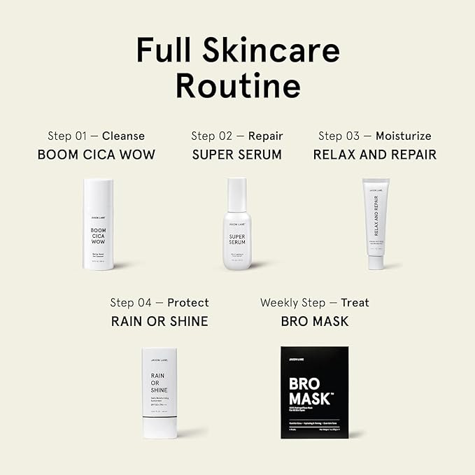 BRO MASK Korean Face Mask for Men: Premium Mens Face Mask Skin Care & Facial Anti Aging Sheet Masks with Hydrogel, Vitamin C & E, Hydrating Hyaluronic Acid & Hydrolyzed Collagen (4 Pack)