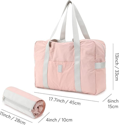 VanFn Foldable Travel Duffel Bag, Sports Duffels Gym Bag, Rainproof Nylon Totes, Sports Shoulder Handbag, Lightweight Duffle Bags For Women & Men, Outdoor Weekend Bag, P.Travel Series