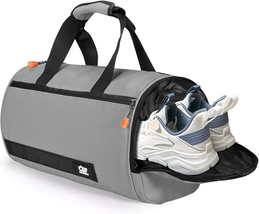 C&F BOGMOST Small Travel Duffel Bag,Compact Sports Small Gym Bag with Shoes Compartment,Lightweight