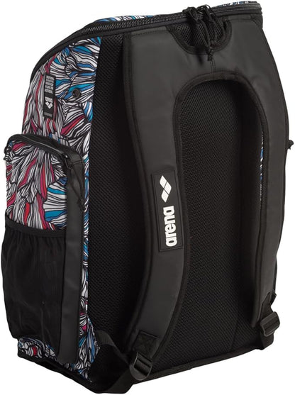 ARENA Spiky III Backpack 45 Swimming Athlete Sports Gym Rucksack Large Training Gear Equipment Swim Bag for Men and Women, 45 Liters, Dahlia