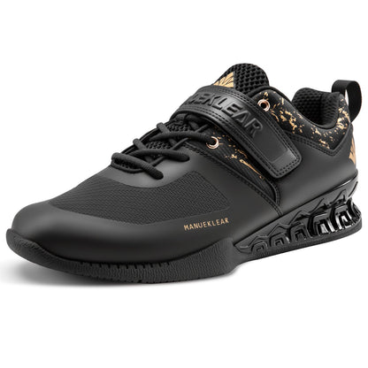 MANUEKLEAR Strong Anti-Slip Deadlift Lifting Squat Shoes for Men, Professional Training