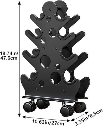 Dumbbell Rack Stand Only(Dumbbells Not Included) - Dumbbell Storage Rack with/without Wheels, Space Saver for Home Gym.