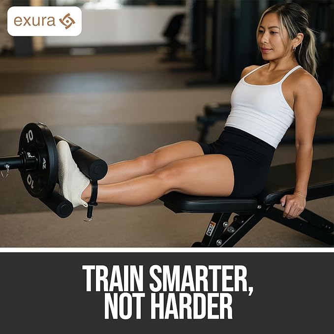 Exura Tib Bar and Bar Clamps - 2 and 1 Inch Adjustable Plates with Anti-Slip Pin Locks - Designed for Tibialis Training & Calf Raises Trainer, Tibialis Trainer, Tibialis Bar, Atg Tib Bar, Tib Raise