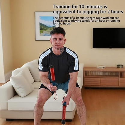 Ropeless Battle Rope - Adjustable Weight, Portable & Durable Strength Trainer for Home Gym & Outdoor Use, Ideal for Athletes, Boxers & Fitness Beginners