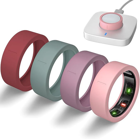 Ultra-Thin Covers Compatible with Oura Ring Gen 4/Oura Gen 3 Cover, Anti-Scratch Elastic Silicone