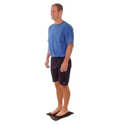 THERABAND Rocker Board Stability and Balance Trainer, Lateral Balance Board for Physical Therapy, Core Strengthening, Injury Rehabilitation, Agility Improvement, Coordination Exercise, & Surf Training