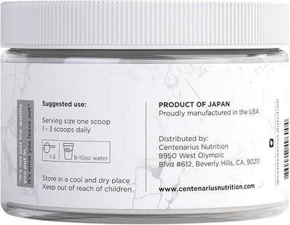 Glycine Powder 250g | Non-Essential Amino Acids Supplement for Post Workout Muscle Recovery, Digestion, Sleep Aid + More - Vegan, Additive-Free, Third-Party Tested | Centenarius Nutrition