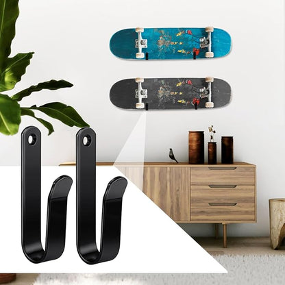Snowboard Wall Mount Clips, Horizontal Snowboard Rack Display Stand, Snowboard Wall Mount Clips for Surfboards Skateboards Skis Home Garage