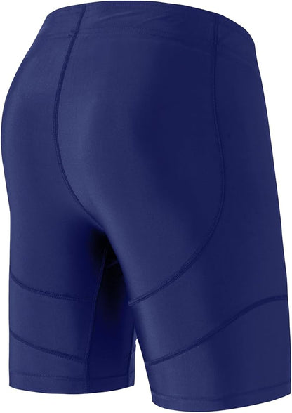 HUGE SPORTS Men's Rash Guard Swim Shorts Compression Swimming Jammer Cool Dry Active Swimsuit Workout Shorts Sports Tights