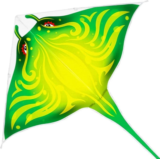 Mint's Colorful Life Devil Fish Kite for Kids and Adults，Easy to Fly Delta Kites Single Line Large