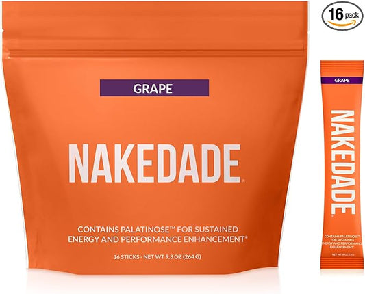 Nakedade Grape – Performance Enhancing Sports Drink Powder - Electrolyte Powder – No GMOs or