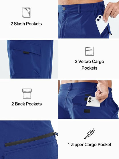 NORTHYARD Men's Cargo Hiking Shorts 9" Lightweight Outdoor Tactical Work Camping Sport Golf Casual Travel Fishing Multipocket