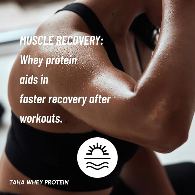 Taha Health & Nutrition Mocha Flavored Whey Protein Concentrate Powder, 25g Protein, 140 Calories, 2g Sugar | New Zealand Grass-Fed, Free-Range Dairy | Gluten and Soy Free, Keto, Kosher | 2LB