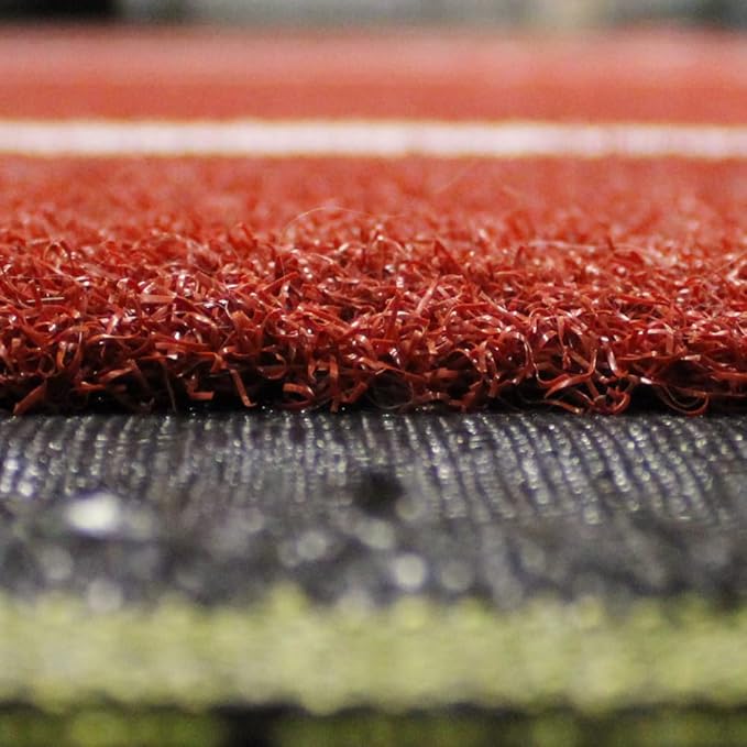 On Deck Sports 12' x 6' Baseball and Softball Batting Mat with Throwdown Home Plate