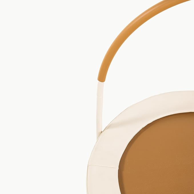 Gathre Springless Toddler Trampoline with Handle for Kids 3-6 | Wipeable Trampoline Pad | Movement, Balance, Fun | 55 lb Weight Limit | 11.5" Diameter