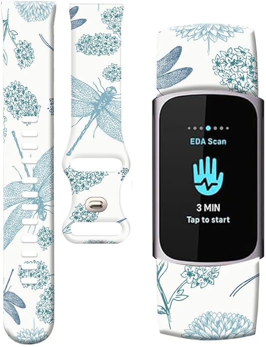 Compatible with Charge 6/Charge 5 WatchBands for Women Men,Elastic Adjustable Wristbands,Breathable Sport Band Soft Waterproof Health Tracker