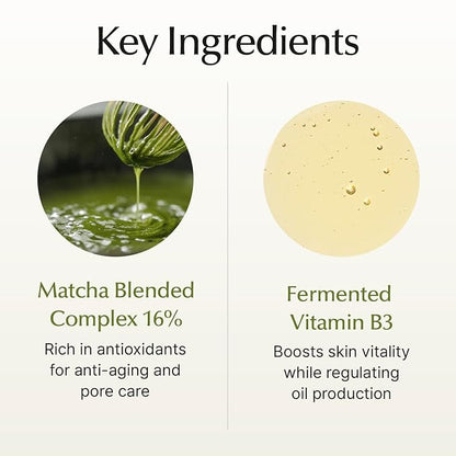 SU:M Micro-Active Super Matcha Pore Mask Pack (3.38fl oz) - Pore refining, oil control, exfoliating mask. with Matcha Blended Complex, Zinc PCA, and Fermented Vitamin B3 for smoother, clearer skin