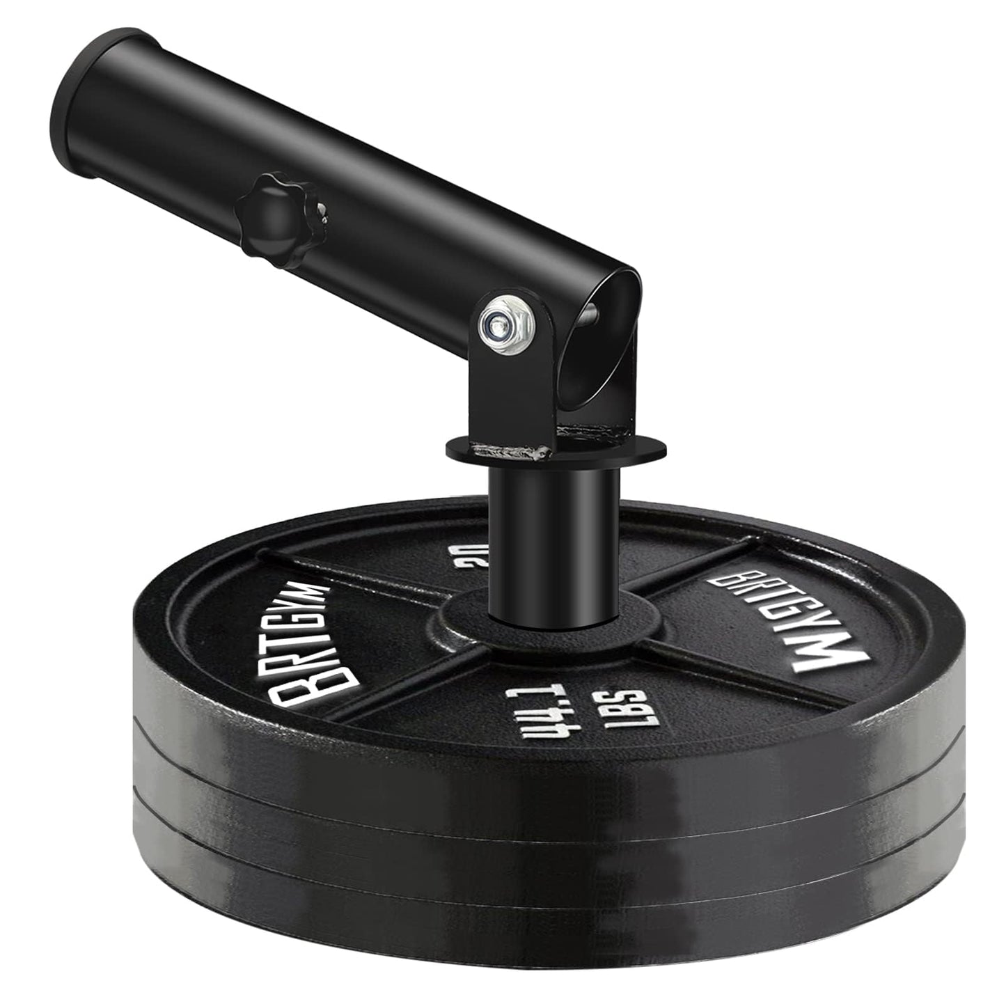 BRTGYM T Bar Row Landmine Attachment for 2" Olympic Bars, Heavy-Duty Steel, 360° Swivel, Workout