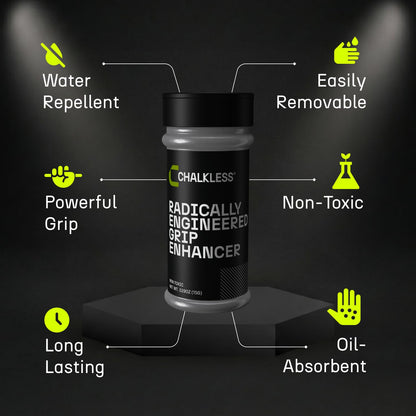 Chalkless Grip Enhancer - Premium Liquid Chalk Alternative & Less Mess Hand Chalk for