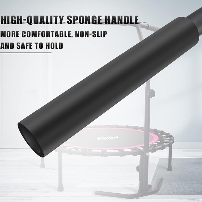 Newan 40"-48" Silent Mini Trampoline Fitness Trampoline Bungee Rebounder Jumping Cardio Trainer Workout for Adults-Max Limit 330lbs