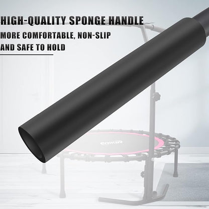 Newan 40"-48" Silent Mini Trampoline Fitness Trampoline Bungee Rebounder Jumping Cardio Trainer Workout for Adults-Max Limit 330lbs