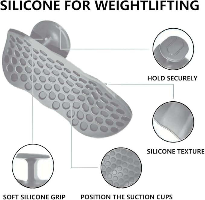 Ergonomic Non-Slip Fitness Grip Pads,Secured Finger Clip Hand Grips for Weightlifting,Pull-Ups,Dumbbells,Gym Workout Gloves,Palm Protectors for Men and Women(Black/Grey)