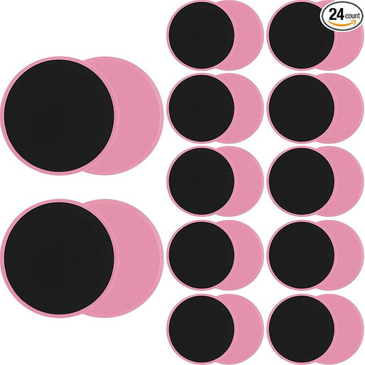 Wettarn 24 Pcs Core Sliders for Working Out Abdominal Exercise Gliding Discs Dual Sided Workout
