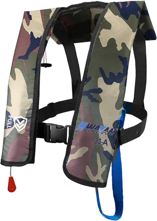 Automatic/Manual Inflatable Life Jacket| Inflatable PFD Kayak Vest Adult| Life Vest for Adults|