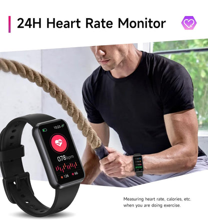 USMECBL Fitness Trackers,Heart Rate Blood Oxygen Sleep Monitor,1.47‘’ OLED Display,Calorie