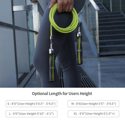 HEREROPE 1/4LB Weighted Jump Rope for Speed, Cardio, Boxing & Workout, Skipping Rope with