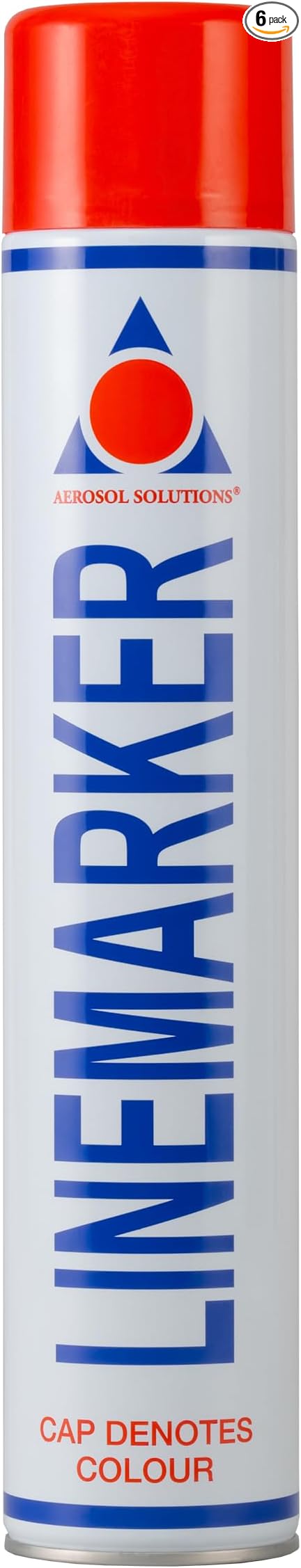 Line Marker, Grass and Road Spray Paint, Athletic Field Striping Paint Spray | Red 26 Fl Oz (Pack