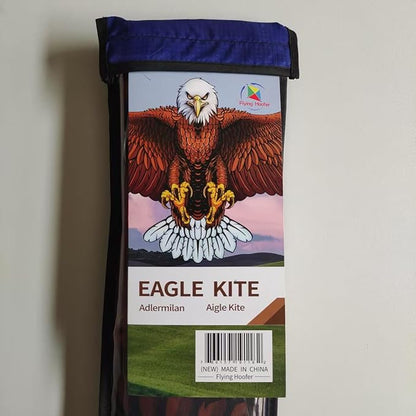 70.8" Eagle Kite for Adults and Kids - Easy to Fly and Assemble, Single Line Beach and Park Kite for Family Outdoor Activities, Comes with 300ft String Handle.