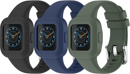 Meliya Silicone Band for Garmin Vivofit Jr 3 Bands, Soft Silicone Replacement Wristband Adjustable Sport Straps for Garmin Vivofit jr. 3