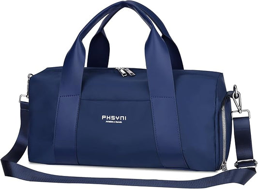 Compact Sports Gym Bag for Women and Man, Cute Mini Duffle Bag with Wet Pocket & Shoes Compartment
