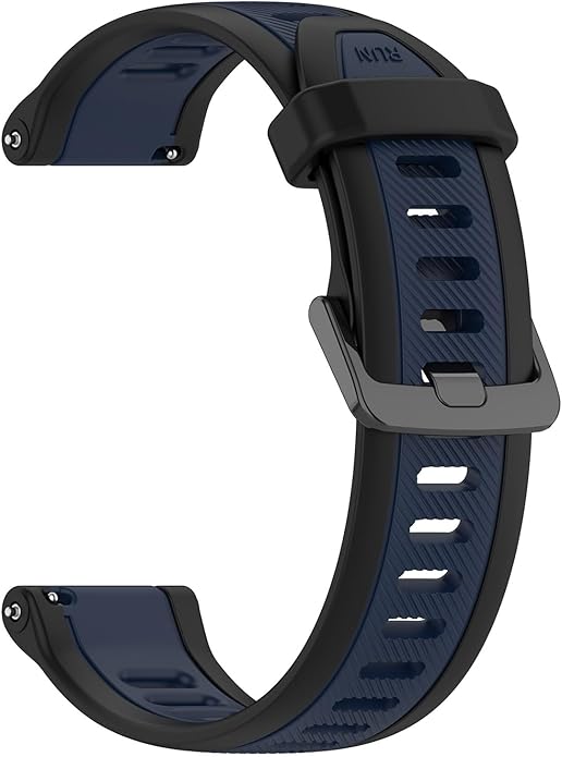 Compatible with Garmin Forerunner 165 Watch Band, 20mm Width Silicone Replacement Bands for Garmin Vivoactive 3 / Vivoactive 5 / Forerunner 55, 245, 645 Music Smartwatch