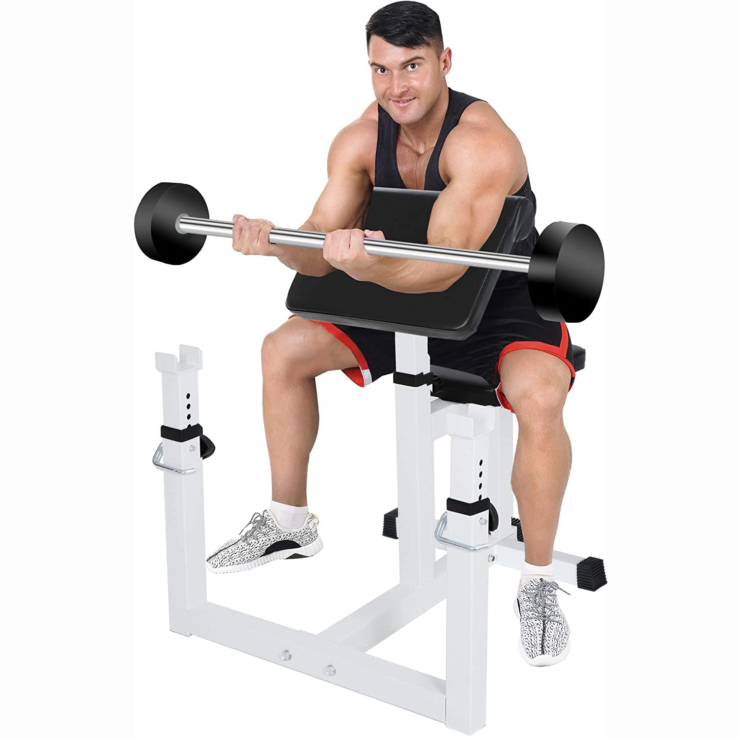 ANT MARCH Preacher Curl Weight Bench, Strength Training Max load 450LBS