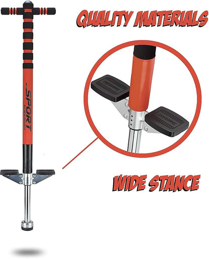 New Bounce Pogo Stick for Kids - Pogo Sticks, 40 to 80 Lbs - Sport Edition, Quality, Easy Grip, PogoStick for Hours of Wholesome Fun