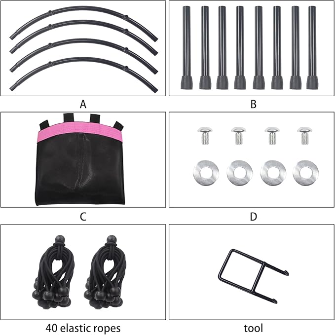 Newan 40"-48" Silent Mini Trampoline Fitness Trampoline Bungee Rebounder Jumping Cardio Trainer Workout for Adults-Max Limit 330lbs