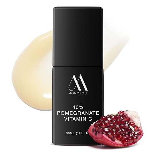 Monopoli Skin Pomegranate 10% Vitamin C Facial Serum | Boost Skin Hydration & Vitality | Fermented