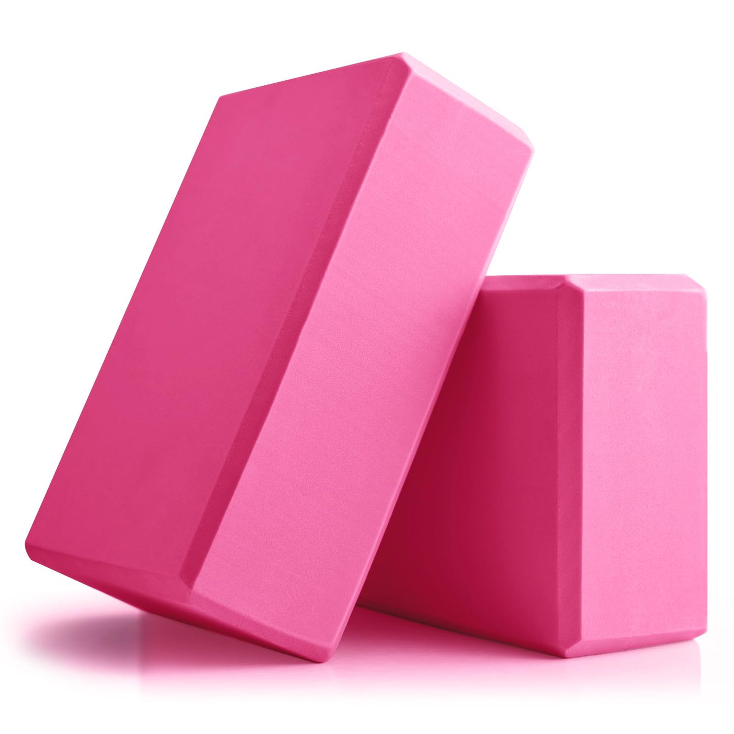 Yoga Blocks 2 Pack, 9x6x3in Pilates Block, Non-Slip Foam Brick for Exercise